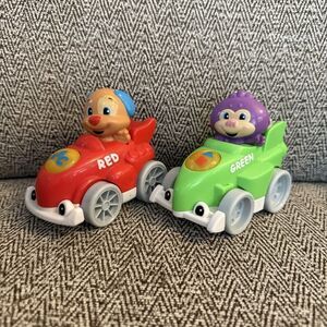 Fisher Price Laugh Learn Smart Speedster Puppy Purple Monkey Talking Racer LOT